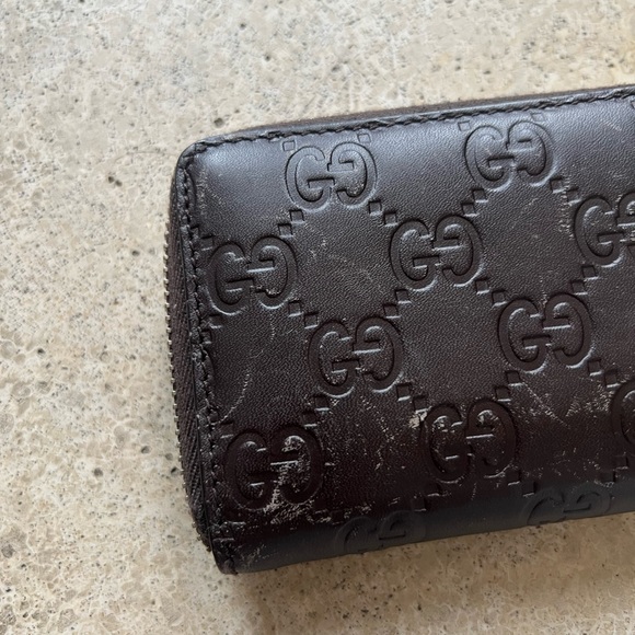 Gucci Dark Brown Leather Wallet - Picture 5 of 9